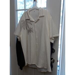 Hawaiian Palm Tree Shirt - Men's 2XL -No label